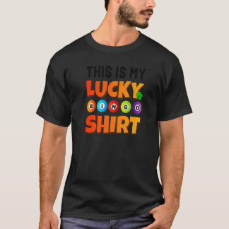T-shirt This Is My Lucky Bingo Shirt Bingo Player Funny Bi