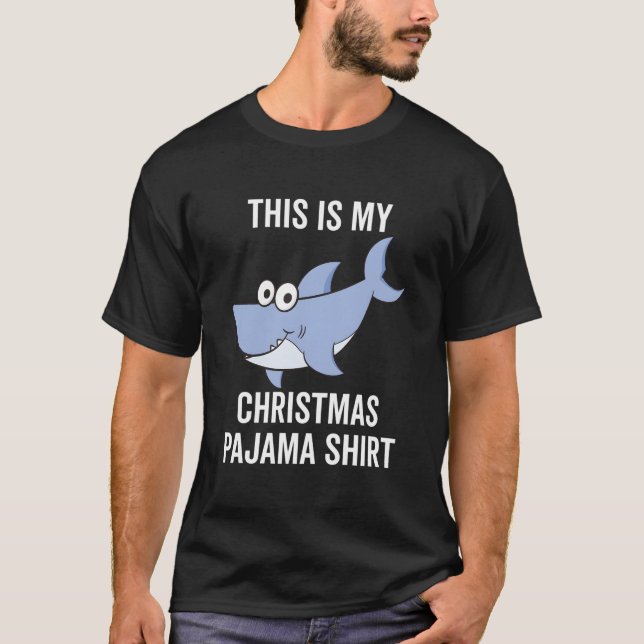 T-shirt This Is My Pajama Shark (Devant)