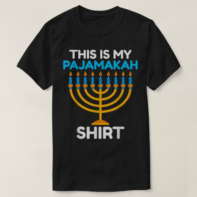T-shirt This Is My Pajamakah  Hanukkah Hannukah  (Design devant)
