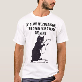 T-shirt This Is Why I Can’t Trust the Media Cat t.shirt