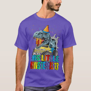T-shirt This Little Monster Truck