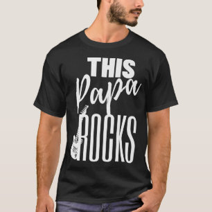 T-shirt This Papa Rocks Guitar Player Rock n RollGuitar118