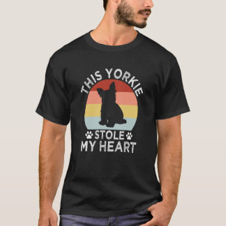T-shirt This Yorkie Stole My Heart Yorkshire Terrier Dog  