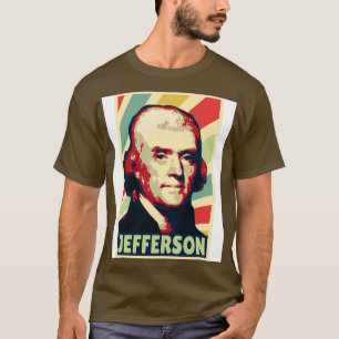 T-shirt Thomas Jefferson Couleurs Vintages