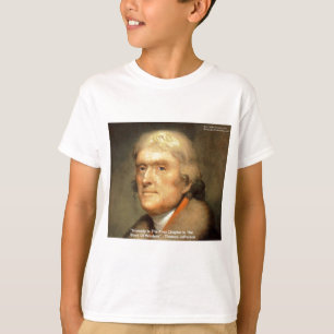 T-shirt Thomas Jefferson "Honnêteté" Citation de sagesse
