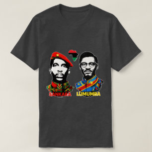 T-shirt Thomas Sankara et Patrice Lumumba icônes panafrica