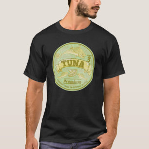 T-shirt Thon peut pop art en étain poisson