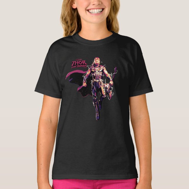 T-shirt Thor Illustrated Character Art (Devant)