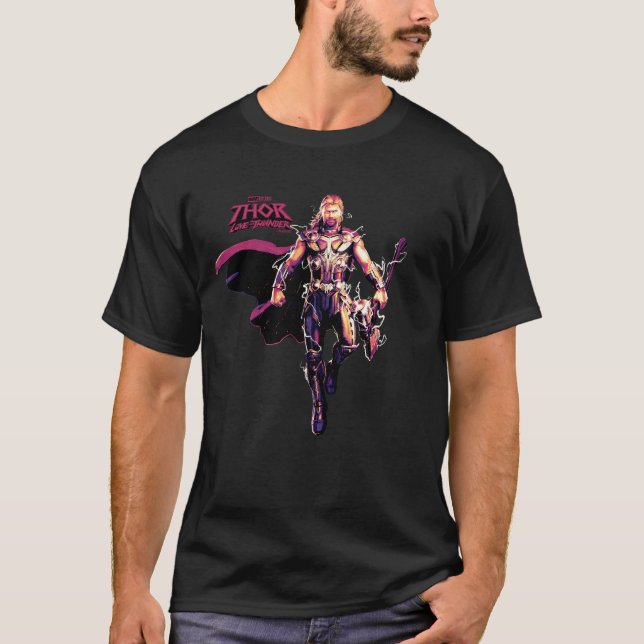 T-shirt Thor Illustrated Character Art (Devant)