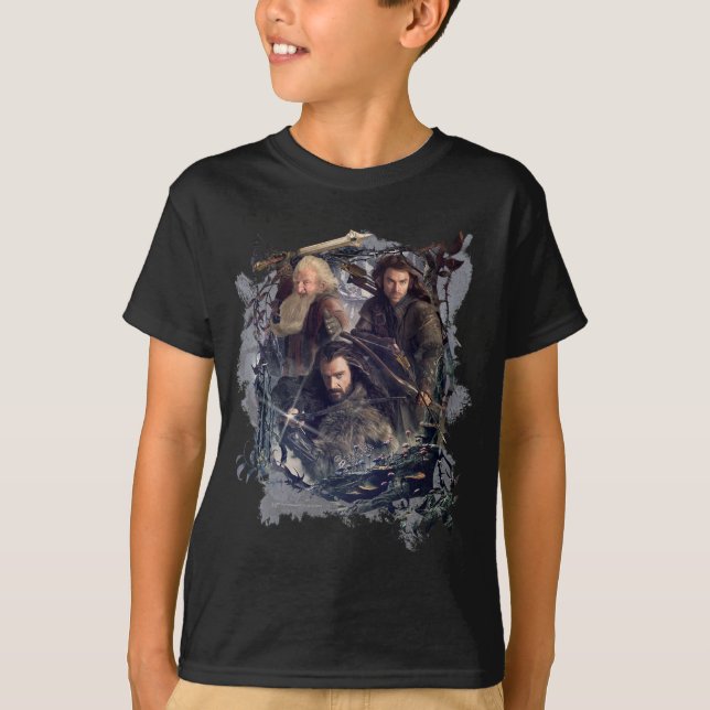 T-shirt Thorin, Kili et Balin Graphic (Devant)