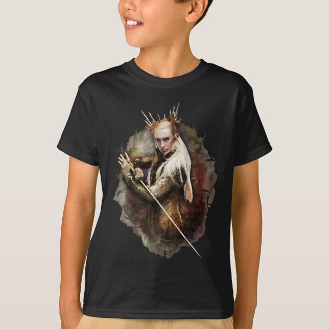 T-shirt Thranduil avec épée (Devant)