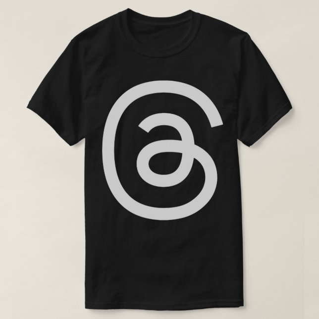 T-shirt Threads Fil de médias sociaux (Design devant)