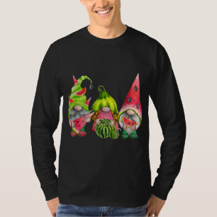 T-shirt Three Watermelon Garden Gnomes Tomte Swedish Scand