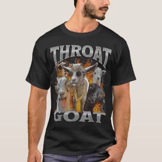 T-shirt Throat Goat Funny Offensive Adult Humor Bootleg Y2