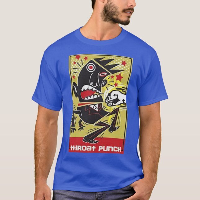 T-shirt THROAT PUNCH vintage (Devant)