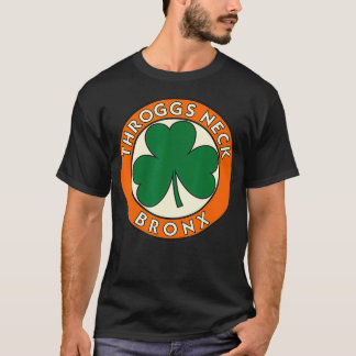 T-shirt Throggs Neck Bronx NY Shamrock irlandais Vintage