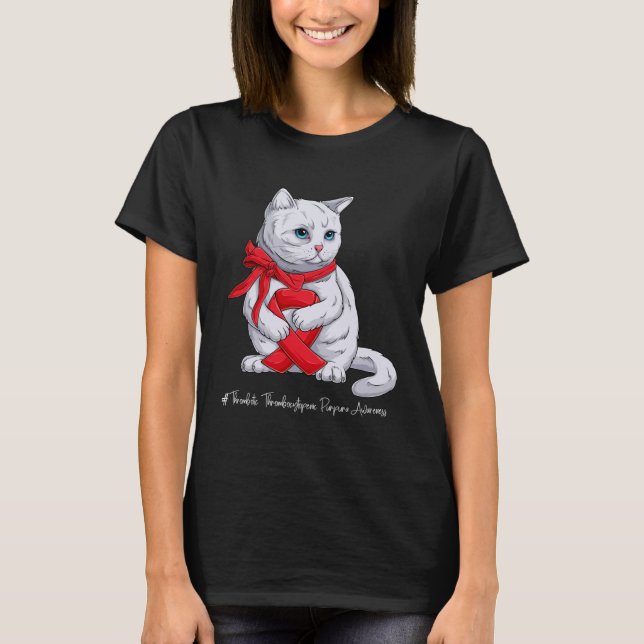 T-shirt Thrombotique Thrombocytopénique Mois de sensibilis (Devant)