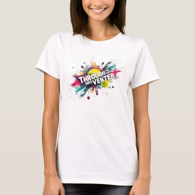 T-Shirt Through The Centre Mrs Venter (Front)