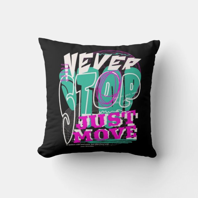 T-Shirt Throw Pillow (Front)