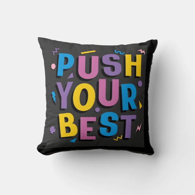 T-Shirt Throw Pillow (Front)