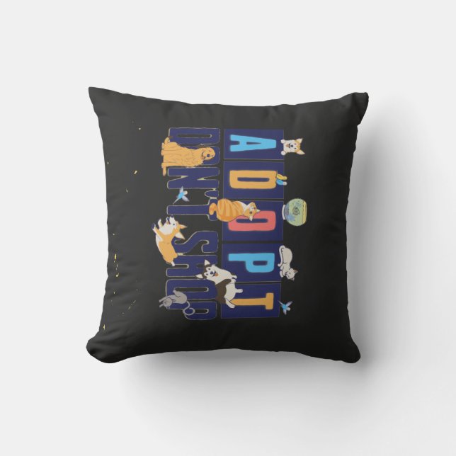 T-Shirt Throw Pillow (Front)