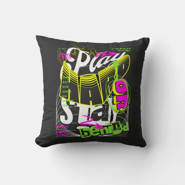 T-Shirt Throw Pillow (Front)