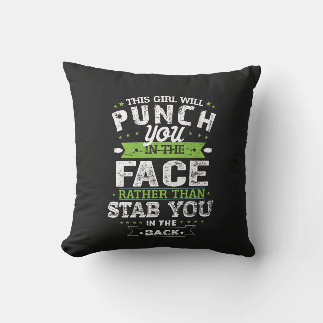 T-Shirt Throw Pillow (Front)