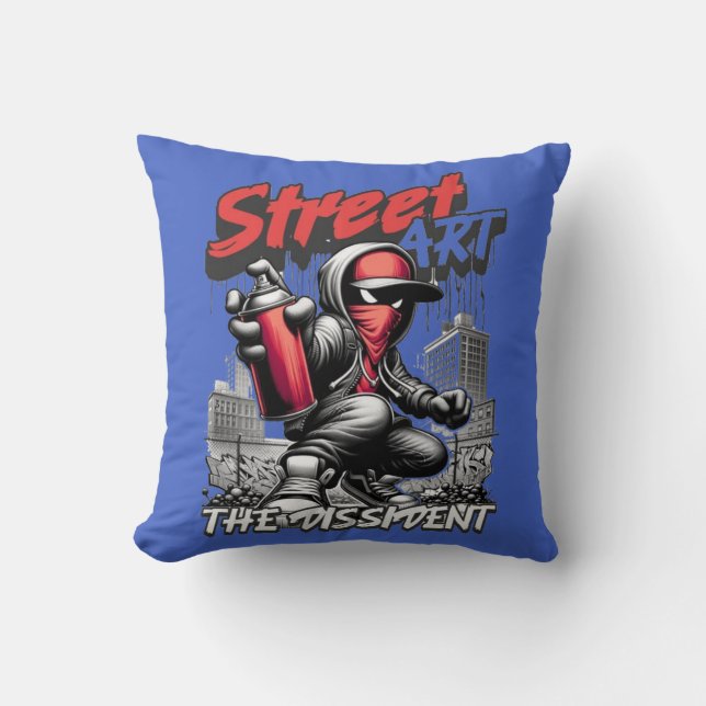 T-Shirt Throw Pillow (Front)