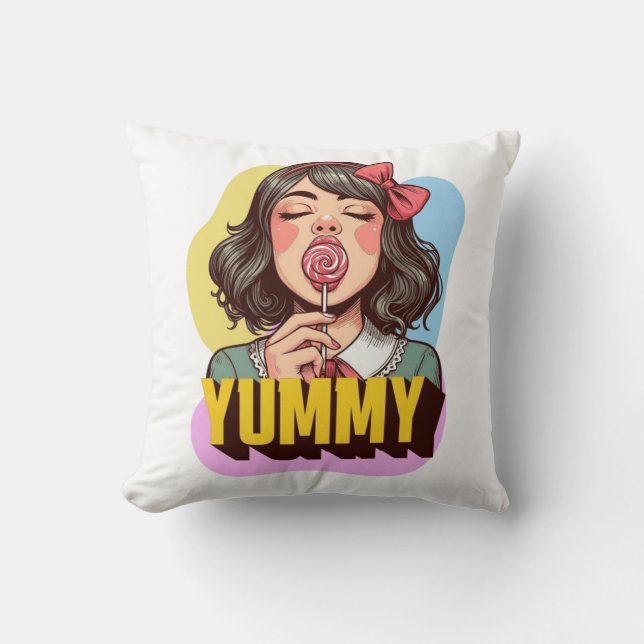T-Shirt Throw Pillow (Front)