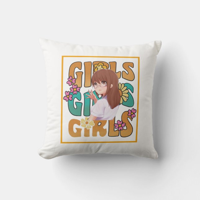 T-Shirt Throw Pillow (Front)