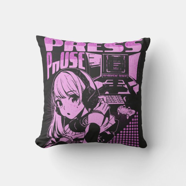T-Shirt Throw Pillow (Front)