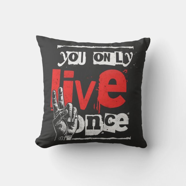 T-Shirt Throw Pillow (Front)