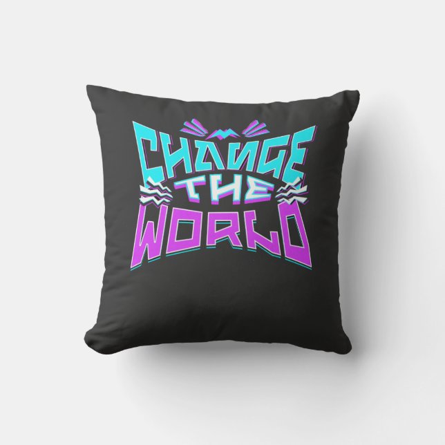 T-Shirt Throw Pillow (Front)
