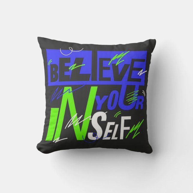 T-Shirt Throw Pillow (Front)