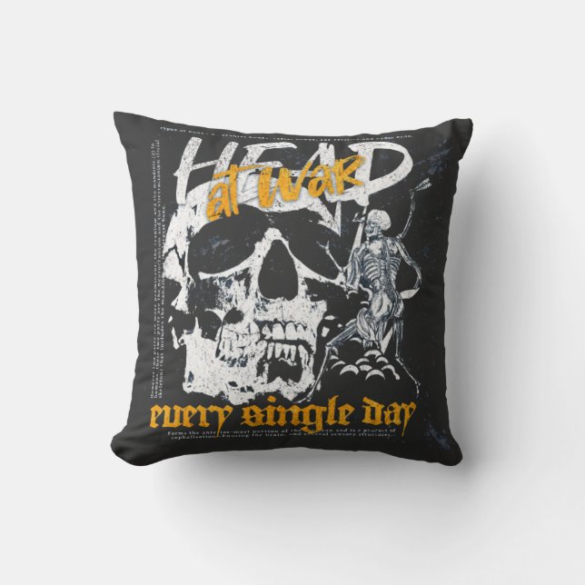 T-Shirt Throw Pillow (Front)