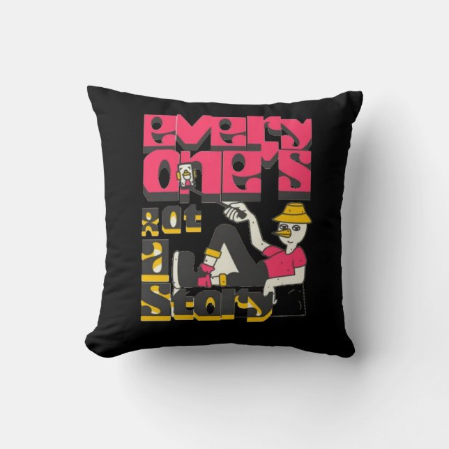 T-Shirt Throw Pillow (Front)