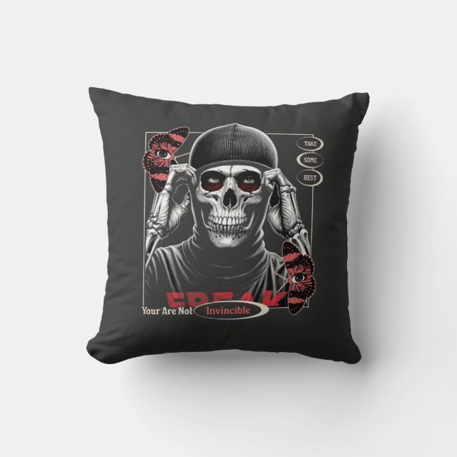 T-Shirt Throw Pillow (Front)