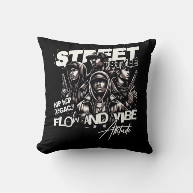 T-Shirt Throw Pillow (Front)