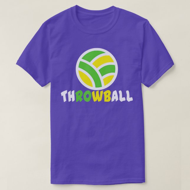 T-shirt Throwball Tee formidable Degsin pour un suppo Thro (Design devant)