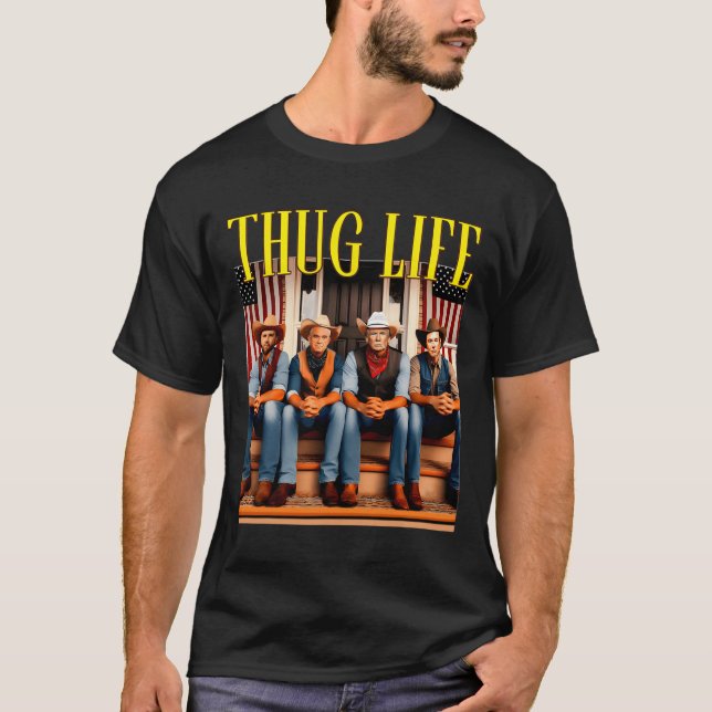 T-shirt Thug Life Trump Vance Kennedy Elon (Devant)
