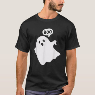 T-shirt Thumbs Down Ghost Screaming Boo Disapproval Ghost 