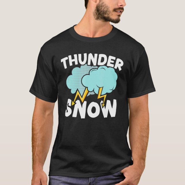 T-shirt Thunder Snow  Ice Cold Snowy Winter Season 1 (Devant)