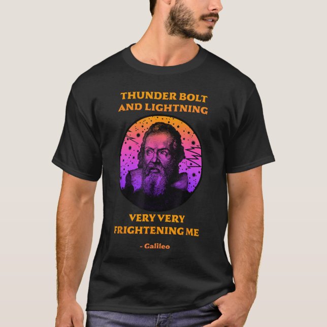 T-shirt Thunderbolt and Lightning Galileo Science Meme boy (Devant)
