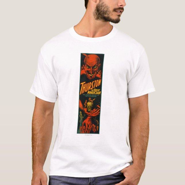 T-shirt Thurston "grande exposition de magicien de (Devant)