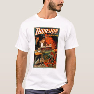 T-shirt Thurston le grand magicien avec la magie de diable