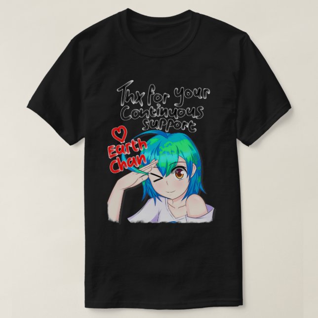 T-shirt Thx Earth Chan (Design devant)