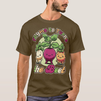 T-shirt Thyme pour transformer la betterave Drôle Vegan De