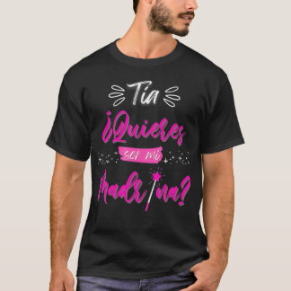 T-shirt Tia Quieres ser mi Madrina Padrinos Regalos y
