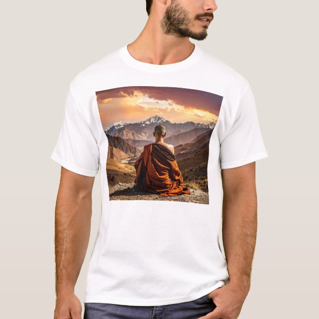 T-shirt TIbet - Buddhism - Meditation (Devant)
