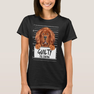 T-shirt Tibétain Mastiff Mugshot Chien coupable